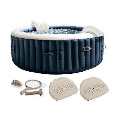 Intex PureSpa Plus Portable Inflatable Hot Tub with Maintenance Kit