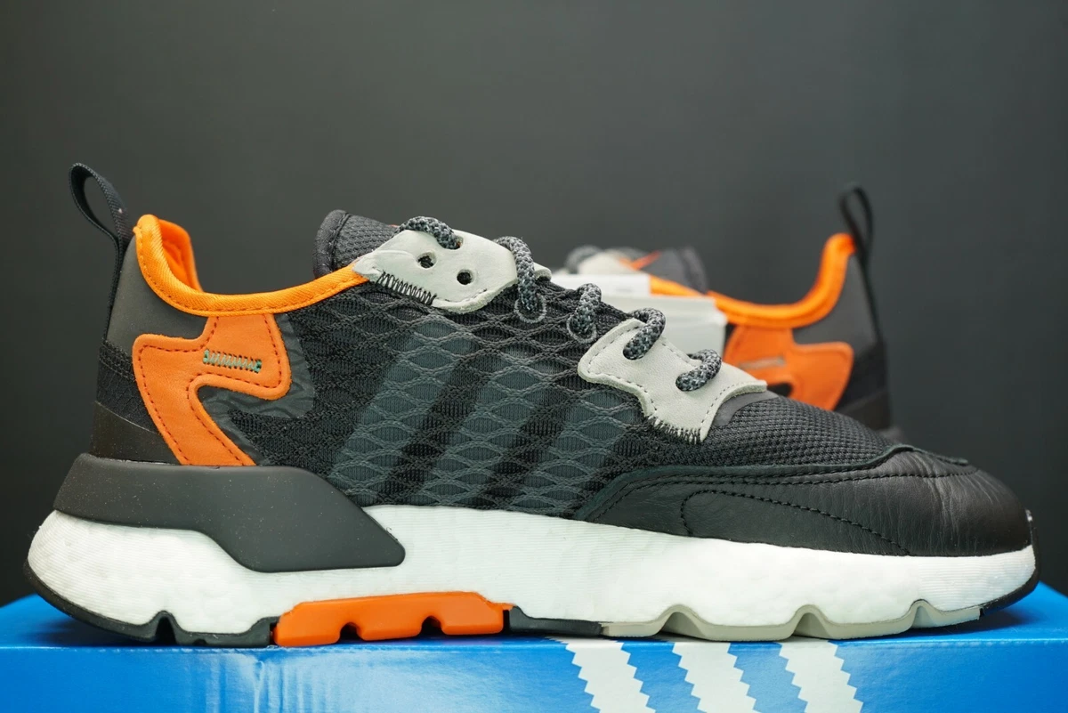 demoler limpiar anchura adidas Nite Jogger Cordura Shoes EE5549 Reflective Black Orange Various  Sizes DS | eBay