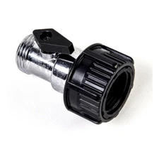 Expert Gardener Metal Single Valve Shut-Off Hose Connector