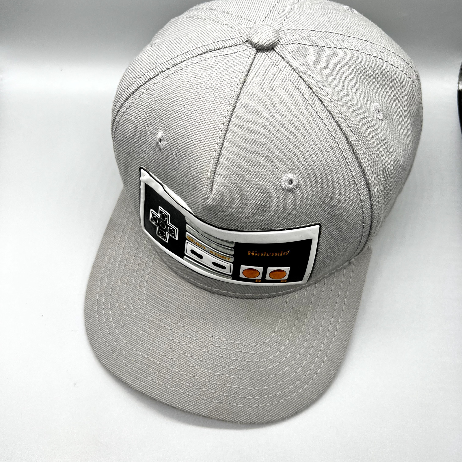 Nintendo NES controller hat cap gray men gamer me… - image 3