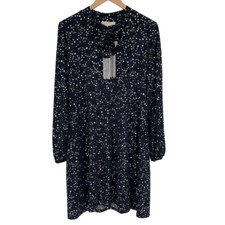 Michael Michael Kors Metallic Star Print Sheath Dress Plus Women OX Black Blue