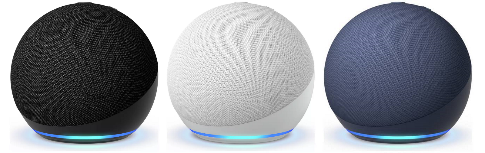Smart Speaker With Alexa new generation  Blue – Charcoal - White-image
