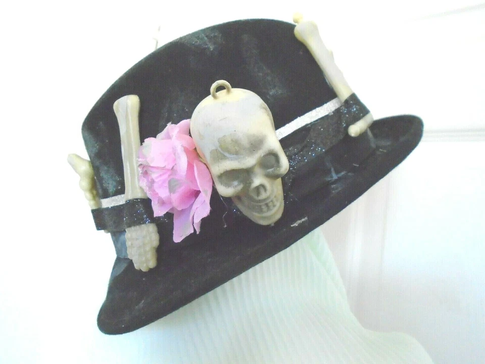 HALLOWEEN COSTUME - Large - Hat - THEME-DAY OF THE DEAD - UNISEX - Black - Image 2 of 4