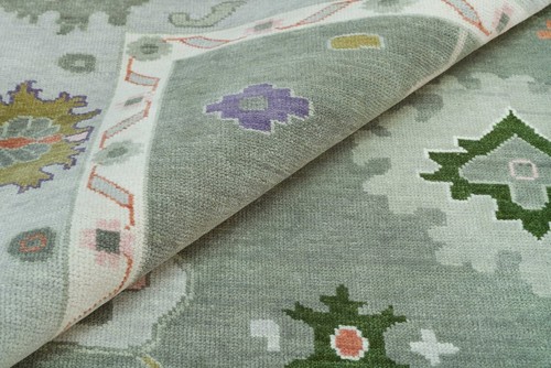 10x8 New Oushak Rug Transitional Hand Knotted Turkish Rug Living Room Area Rug - Picture 9 of 9