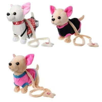 Chien Interactif Avec Accessoires – Marche, Aboie Et Remue La Queue – Peluche Robot Avec Laisse, Cage Et Vêtements, Dès 3 Ans