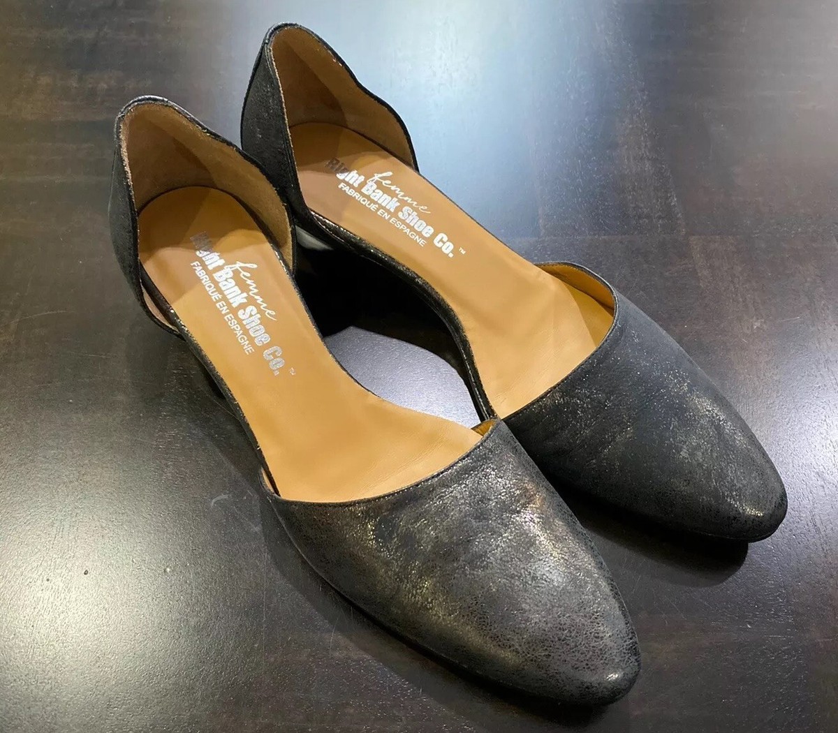 Femme Right Bank Shoe Co Pointed Toe Flat Shoes Sz 6M Matte 