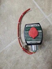 ASCO 8262H262 Red Hat II Solenoid 2-Way N.O. Brass Shutoff Valve 1/4" NPT, 24VDC