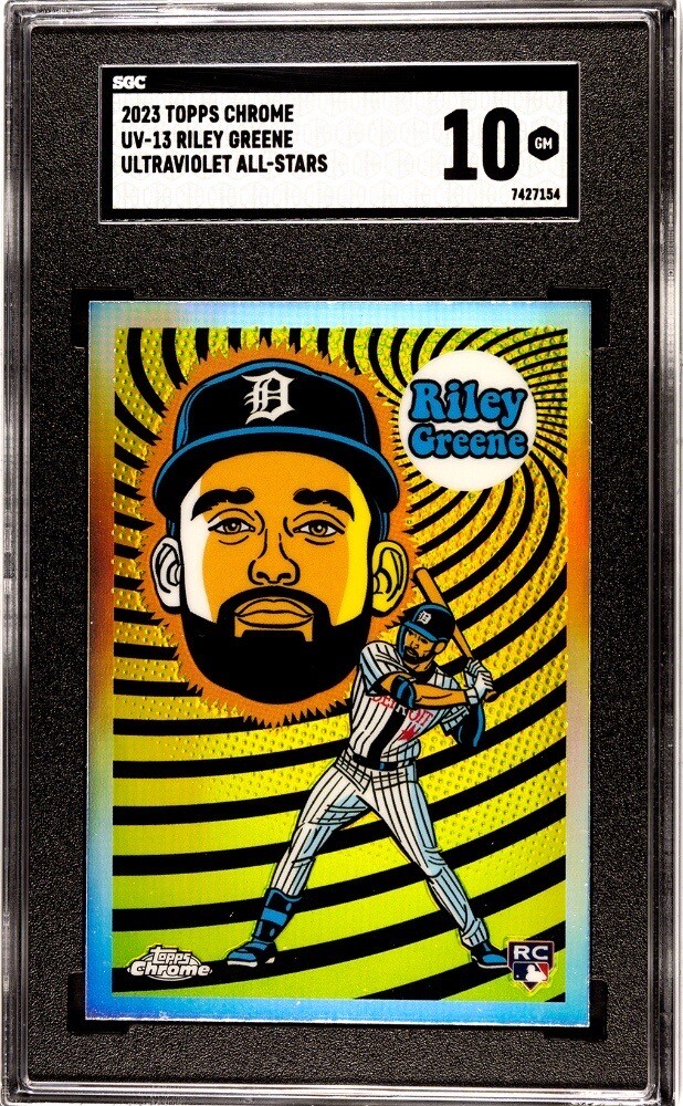 2023 Topps Chrome Riley Greene Ultraviolet All-Stars Rookie RC #UV-13 SGC 10