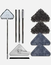 Wall mop, Long Handle, 3 in 1 Duster for Walls, Baseboards, Ceilings, Fans