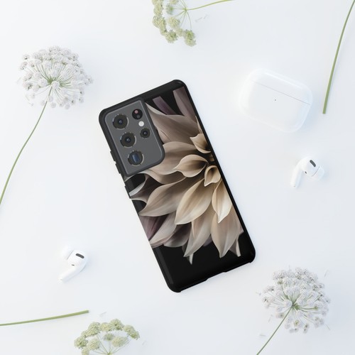 Tough Case For iPhone, Samsung Galaxy, Pixel, Cream Dahlia Flower Print - 第 207/223 張圖片