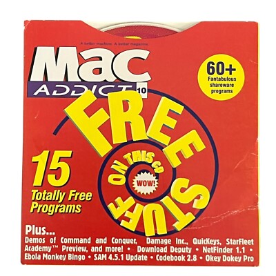 MacAddict CD-ROM The Disc #10 Free Stuff Shareware Programs