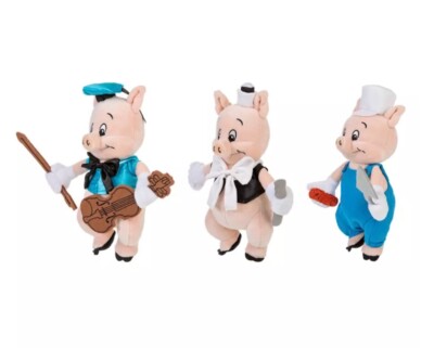 Disney 100 The Three Little Pigs Plush Set Small 11'' NWT | eBay