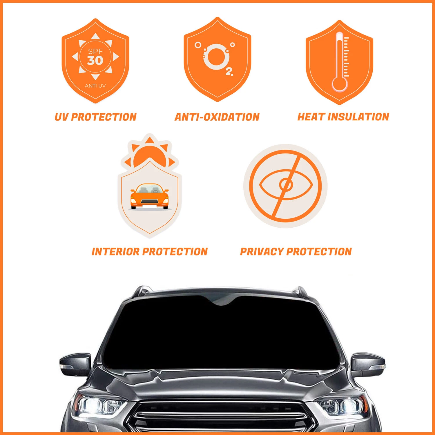 Harry Potter  Ron Flying Auto Sun Shade Car Sunshade Car Cooling Accessories