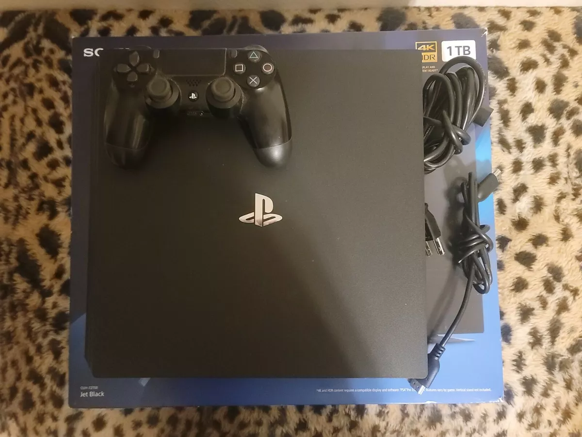 Sony PlayStation 4 Pro PS4 Pro - 1TB - Black Console - Very Good Condition  711719513605