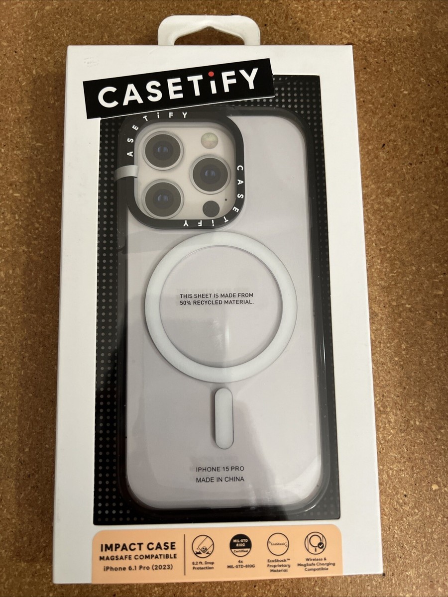 CASETiFY Impact Case w/ Magsafe for iPhone 15 PRO 6.1” Clear CASETiFY Impact Case w/ Magsafe for iPhone 15 PRO 6.1” Clear