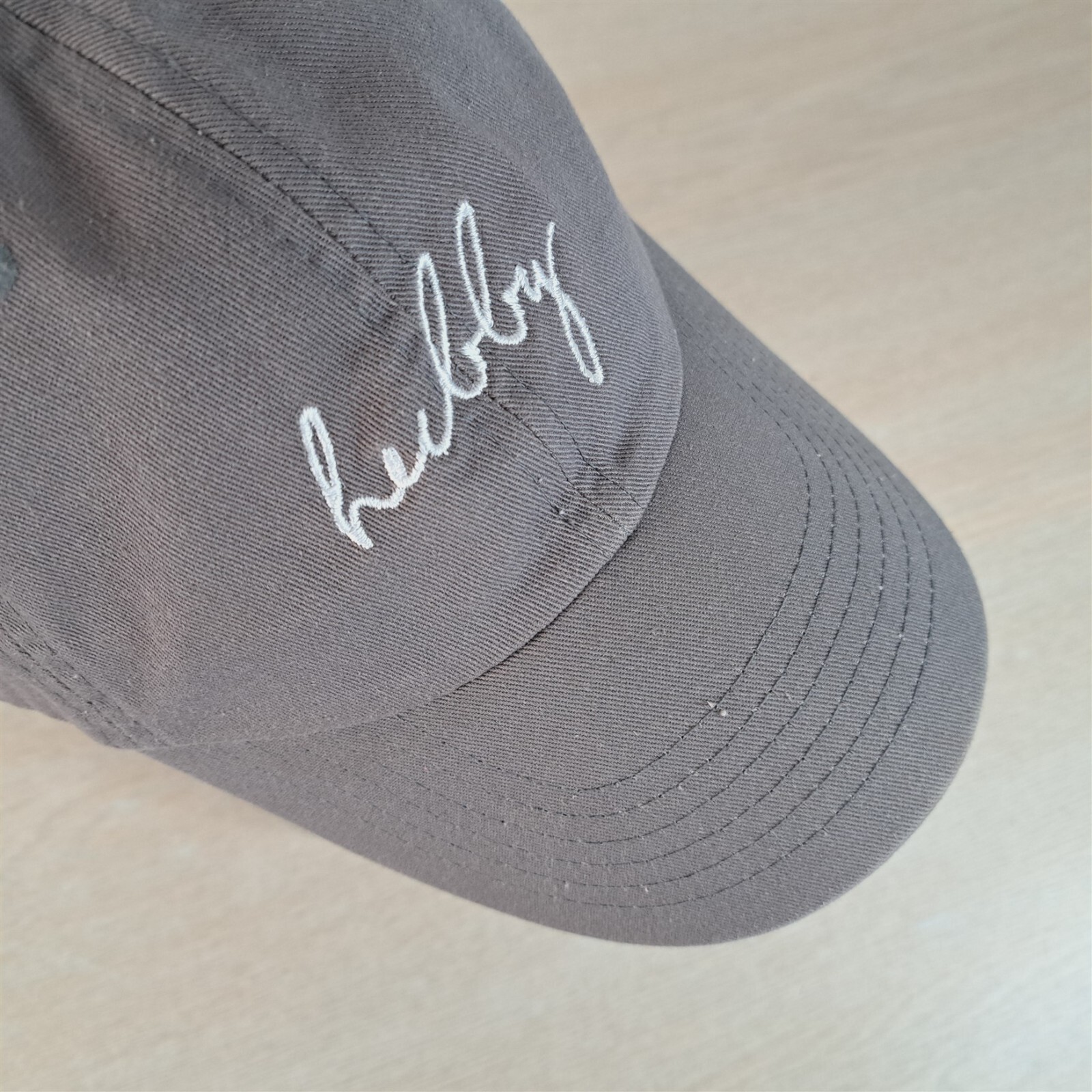 HUBBY SCRIPT SPELL ADJUSTABLE STRAPBACK BASEBALL … - image 10