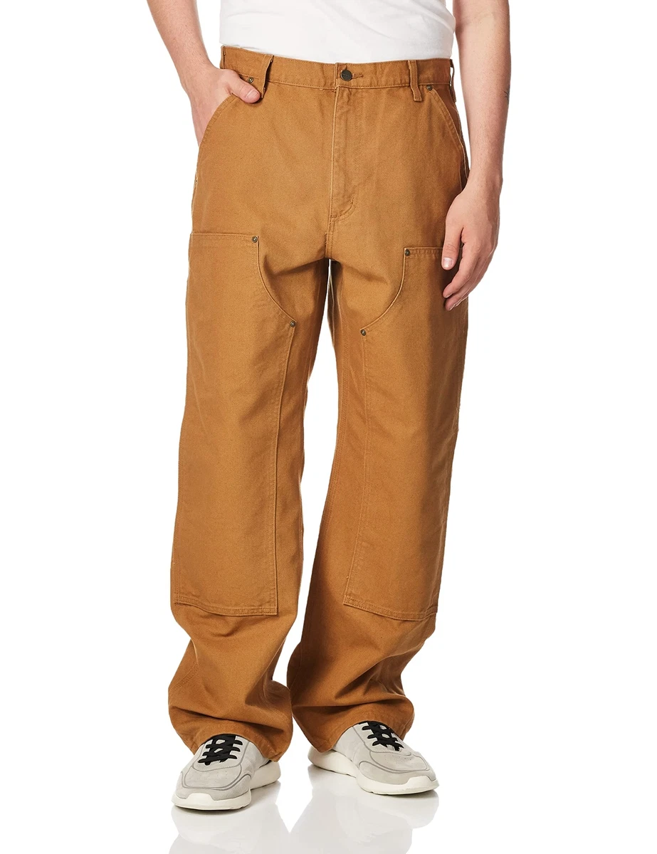 carhartt men's washed duck double front work dungaree