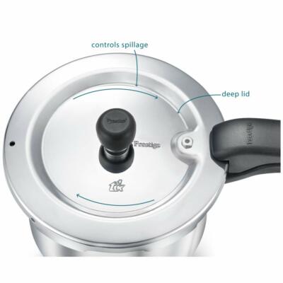 New Prestige Svachh Induction Base Aluminium Pressure Cooker deep