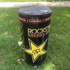 Rockstar Energy Drink Cooler Used 3 Feet Tall (35”) Retro Simple