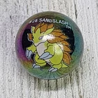 Vintage Pokemon #28 Sandslash Marble Holo Metallic Toy Biz Collectible