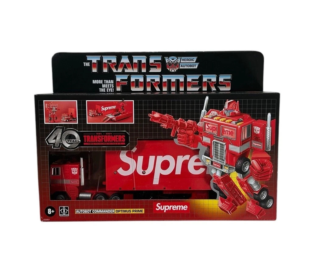 Supreme x Transformer G1 Optimus Prime Figure Brand New IN HAND