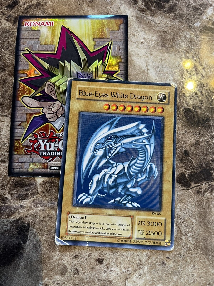 バンダイ版 英語 BLUE EYES WHITE DRAGON スーパーレア 遊戯王 英語版 バンダイ版 青眼の白龍 ブルーアイズホワイト