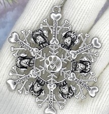 Labrador Retriever Snowflake Themed Ornament