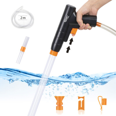 hygger Aquarium Siphon Vacuum Gravel Cleaner with Water Hose Controller 