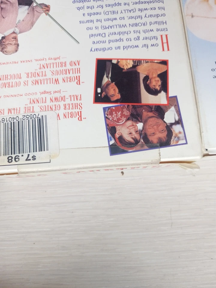 4x Robin Williams VHS Patch Adams, Mrs. Doubtfire, Fathers Day, JACK - Image 3 of 4