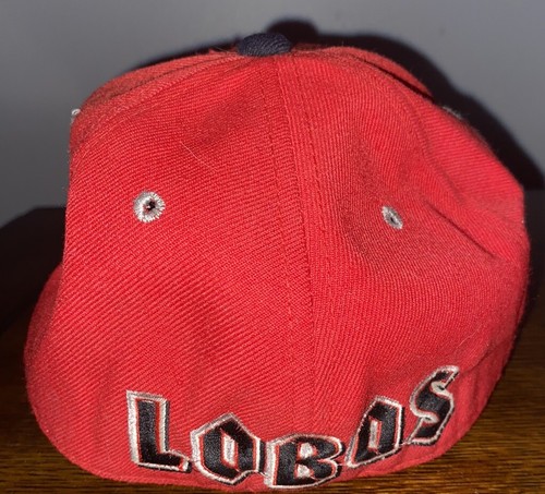 New Mexico Lobos Vintage Red Hat Cap Size 6 3/4 - Picture 3 of 7