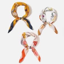 Anthropologie Style Women's Floral Pattern Bandana Summer Light Weight Scarf