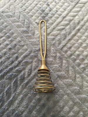 Kitchen Hand Beater Utensil Vintage Egg Whisk Spiral Metal Vintage