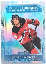 2021-22 OPC Platinum Arctic Freeze Rookie Dawson Mercer /99 Devils RC