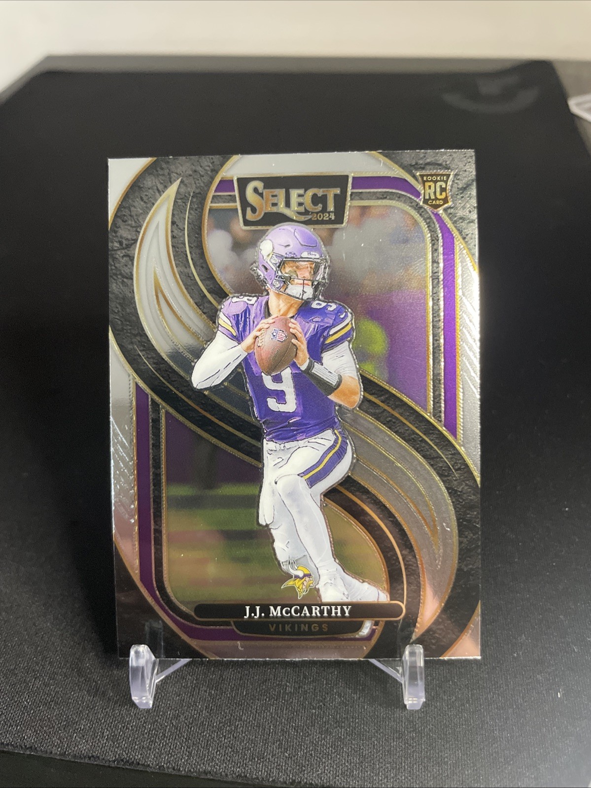 2024 Panini Select - Premier Level J.J. McCarthy #134 Silver Prizm (RC)