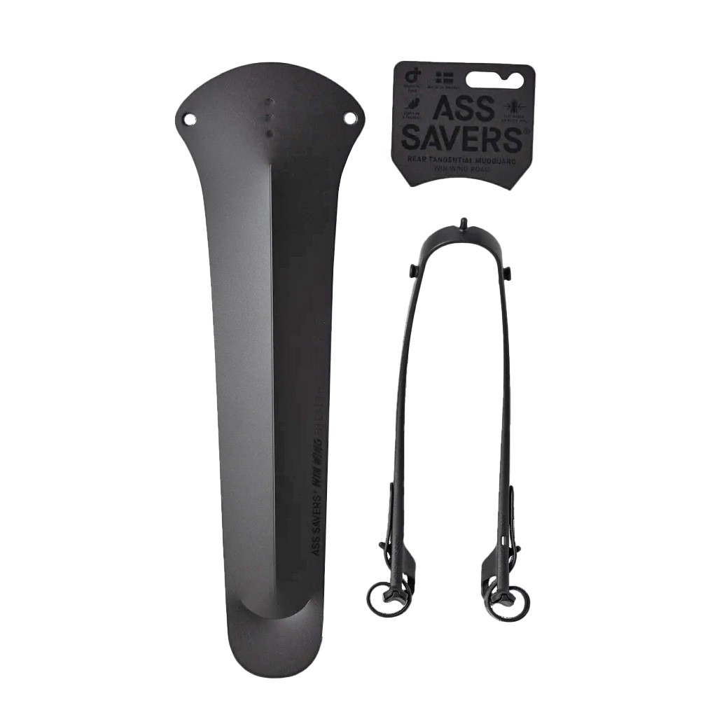 Ass Savers Win Wing 2 Road Fender - Recycled Material Easy Attach Black 7190₽