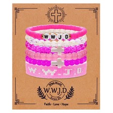 W.W.J.D. Webbing Bracelets Adjustable Christian Gifts Wristbands What Wound Jesu