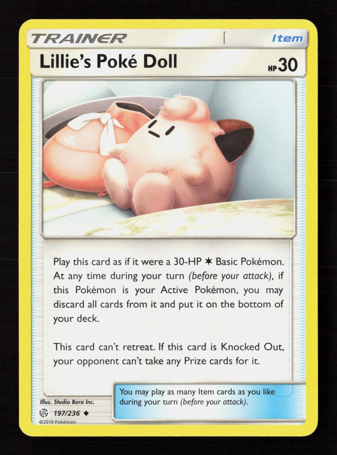 Lillie's Poke Doll 197/236 Pokemon TCG SM - Cosmic Eclipse MP