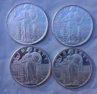 Quarter Ounce Silver Round Lot - 4 Apmex 1/4oz .999 fine Silver Rounds