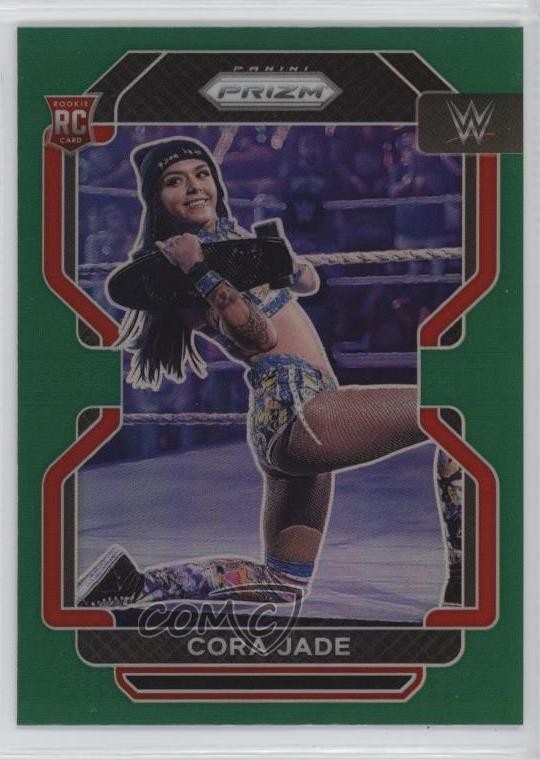 2022 Panini Prizm WWE Green Prizm Cora Jade #188 Rookie RC t4l