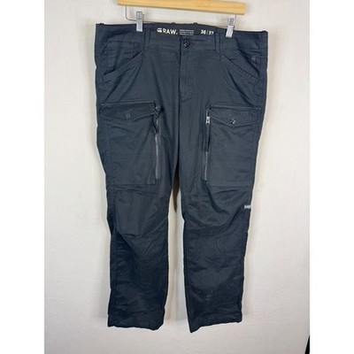 G-Star Raw Rovic Zip 3D Tapered Cargo Pants Black 36x32 D02190-5126-995 Mens