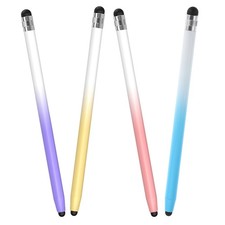 4pcs Silicone Metal Stylus Pens Pencil Shaped Universal Pen for Tablet