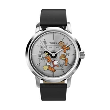Timex x Peanuts Space Collection Automatic Leather Strap Men's Watch TW2W87200