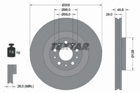 Bremsscheibe Vorderachse FüR Fiat Opel 500L Doblo Pritsche/Fahrgestell Kombi