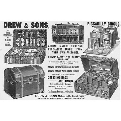 DREW & SONS Dressing Bags & Cases - Victorian Advert 1897
