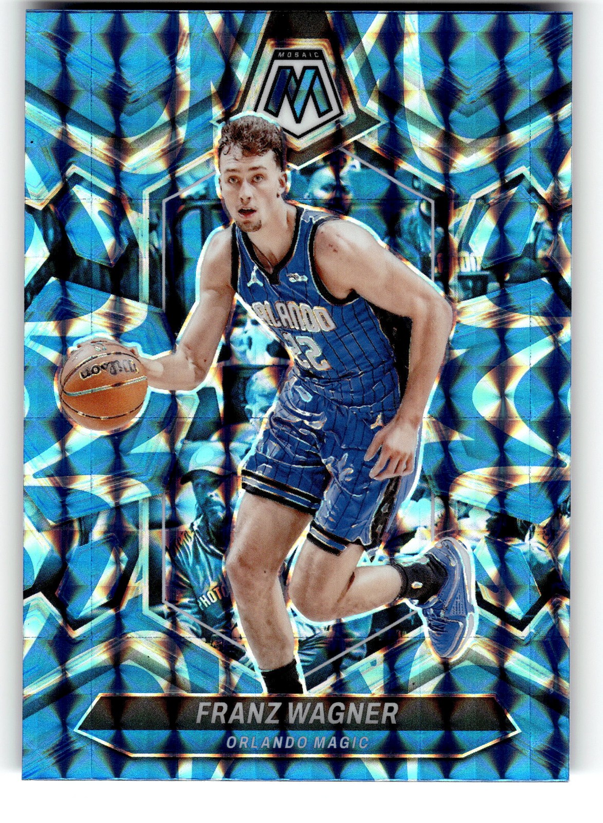 2023-24 Panini Mosaic #184 Franz Wagner Blue #/199