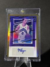 2020-21 Panini Recon Malachi Flynn Rookie Signature Gold 8/10 ≈ 1/1 Auto