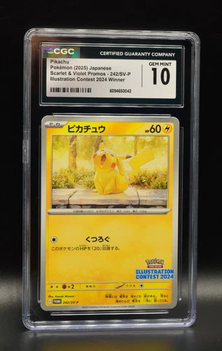 Pikachu Illustration Contest Promo CGC 10 PSA Pokemon 242/SV-P 2024 Japanese