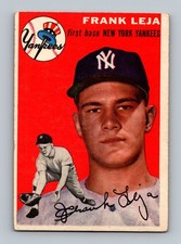 1954 Topps #175 Frank Leja Rookie VG-VGEX Vintage Baseball Card. rookie card picture