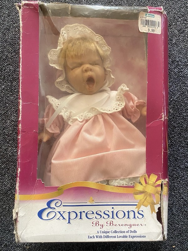 Berenguer Expressions Baby Doll Girl , nib . Box has water damage