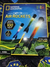 National Geographic Ultimate LED Light Up Air Rockets Science Kit New
